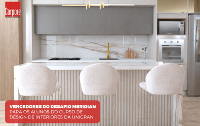 Vencedores do Desafio Meridian - Curso de Design de Interiores Unigran